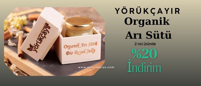 Yörükçayır Organik Arı Sütü 2 nci üründe %20 indirim