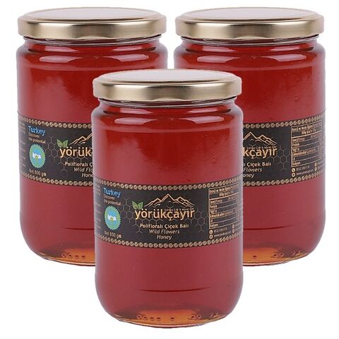 Yörükçayır Organik Polifloralı Bal 3 lü Kampanya